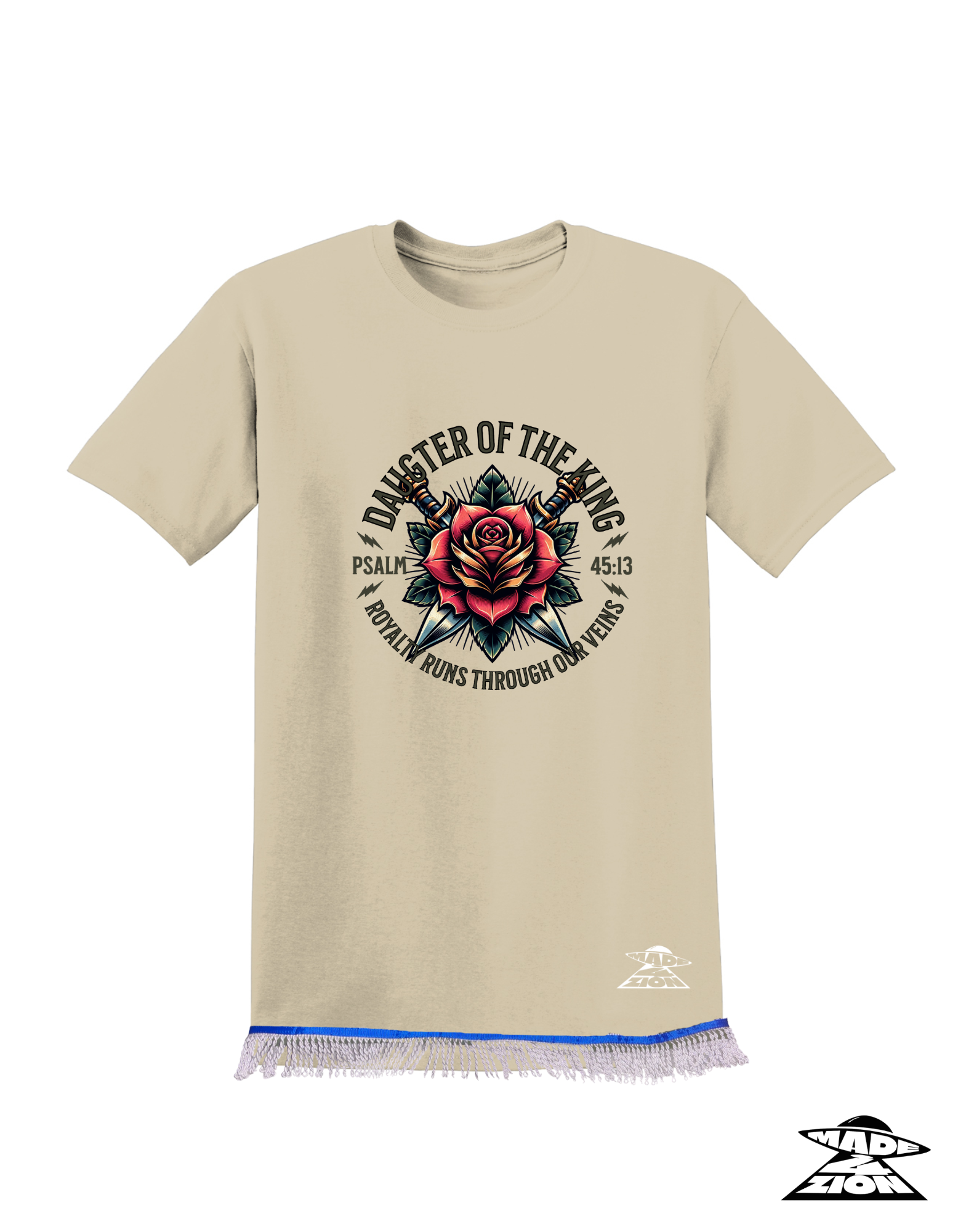 DAUGHTER OF THE KING TAN T-SHIRT